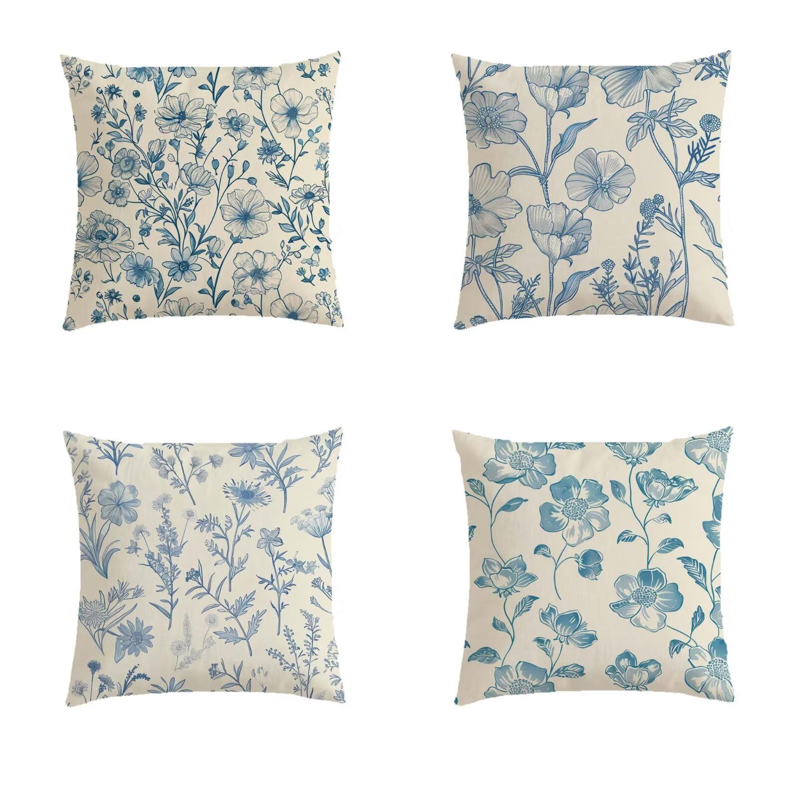 Housse de coussin de jardin 40x40 beige pour décorer votre terrasse et le banc extérieur
