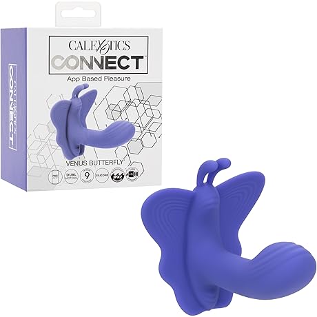 CalExotics Connect Venus Butterfly Wearable App Remote Control Vibrating Sex Toy Butterfly for Women