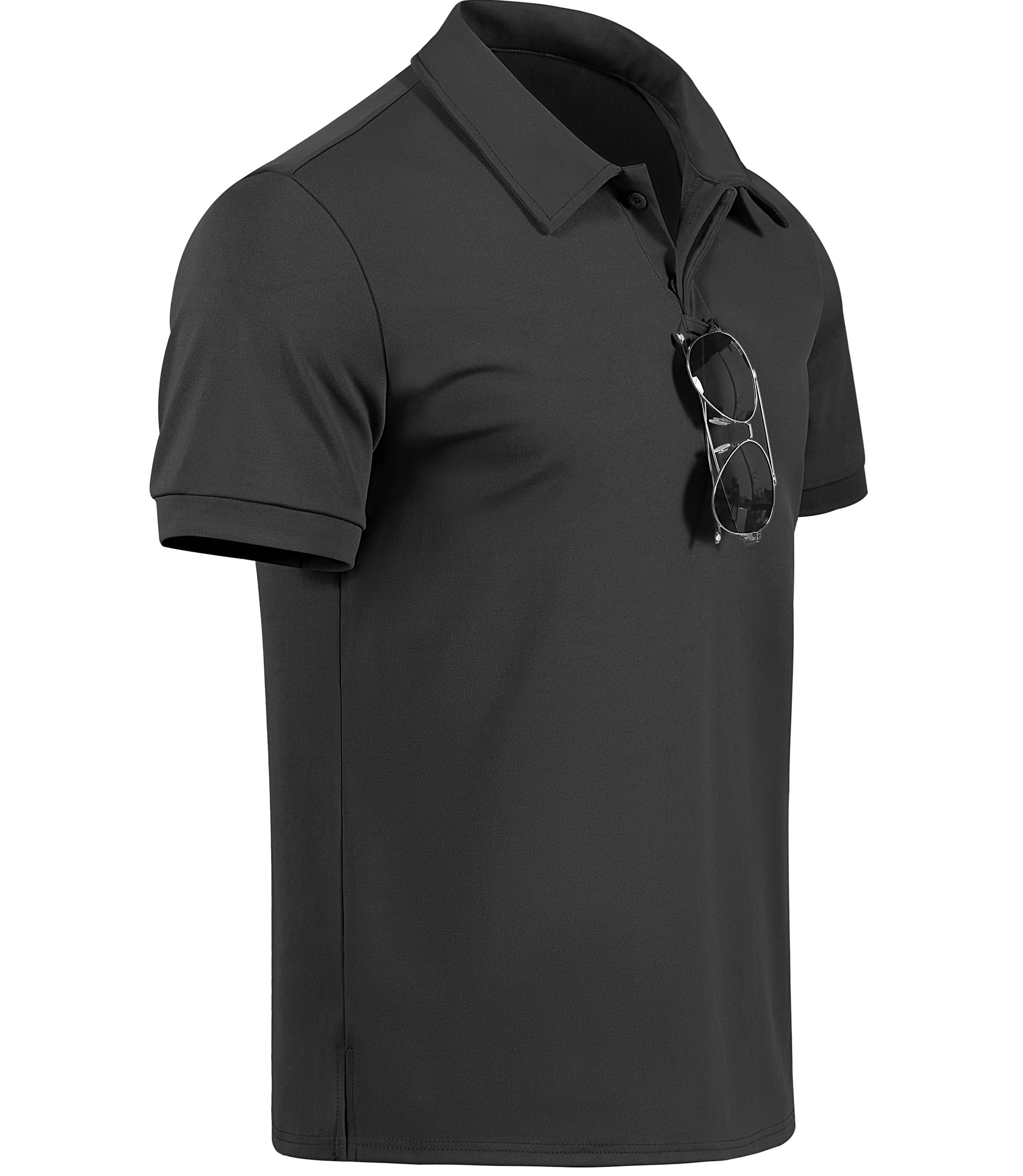 GLESTORE Poloshirt Herren Golf Kurzarm Poloshirts für Männer Bügelfrei Sport Polo Shirt