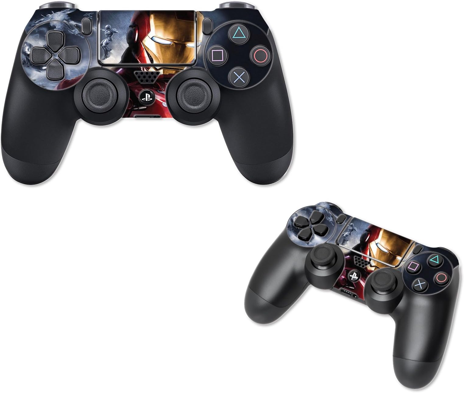 GADGETS WRAP Printed Iron Man All Theme Skin for PS4 Controller (Set of 2 Controller's Skin)