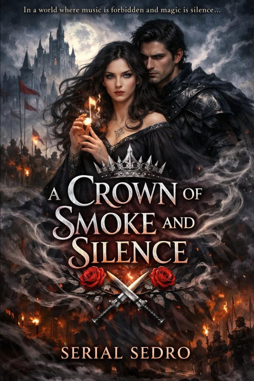 A Crown of Smoke and Silence: A romantasy novel of forbidden magic, haunting desire, and rebellion against silence.