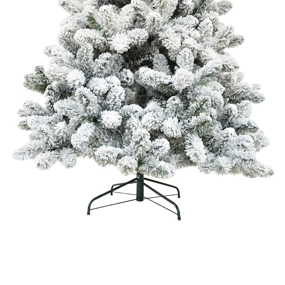 Albero di natale INNEVATO 150/180/210/230/270CM SUPERFOLTO REALISTICO (210)