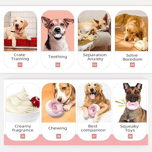 Miniatura 8 de Monotre Juguetes masticables para perros masticadores agresivos, juguete interactivo indestructible, resistente y duradero, juguetes para perros que