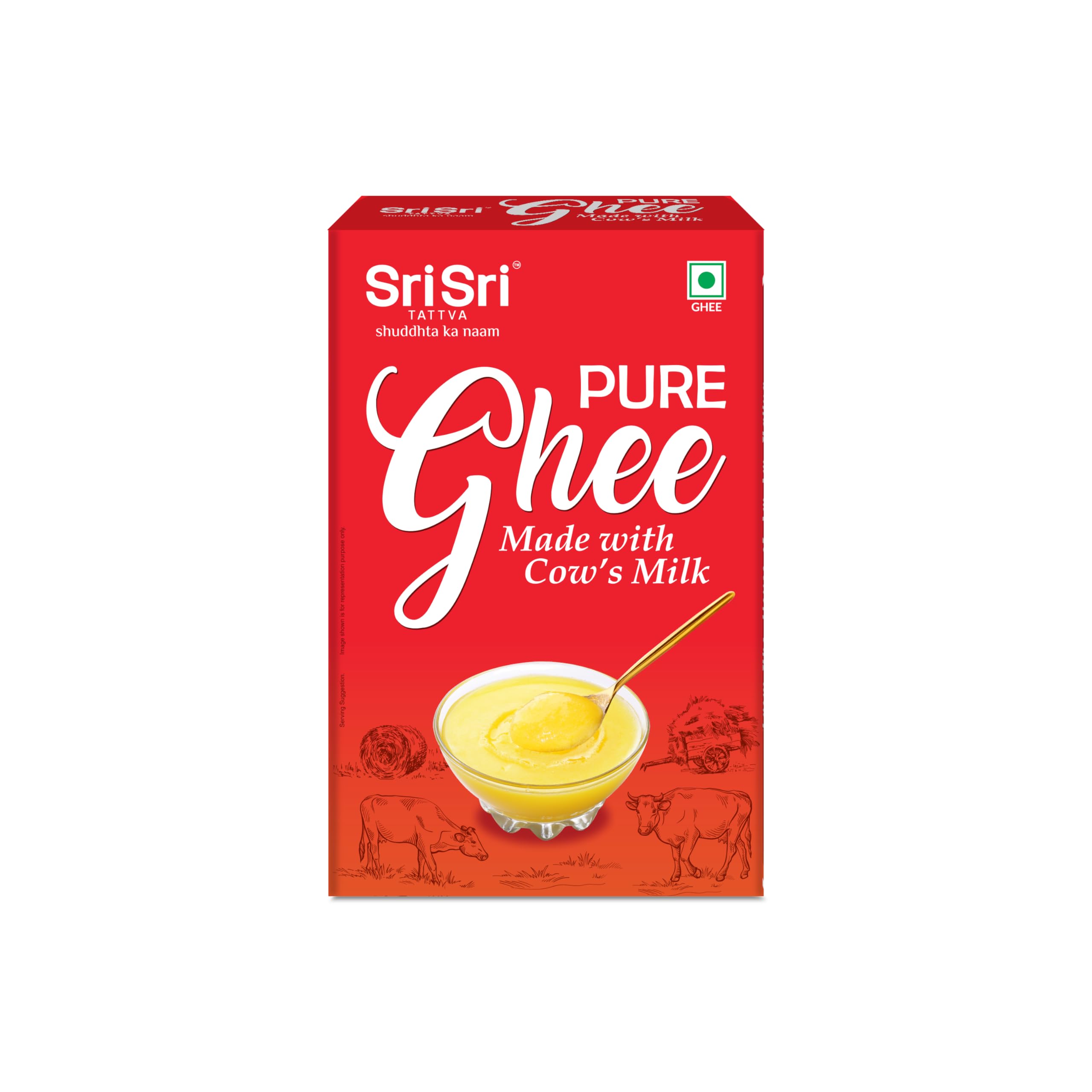Sri Sri Tattva Shuddhta ka naam Pure Ghee, 1L - Made with Cows Milk | Tetrapack | Highly Nutritious | Good for Digestion | Rich in Vitamin A & E | Supports bone & joint health | Rich Taste (B0CZ3SM8DM) Amazon Price History, Amazon Price Tracker