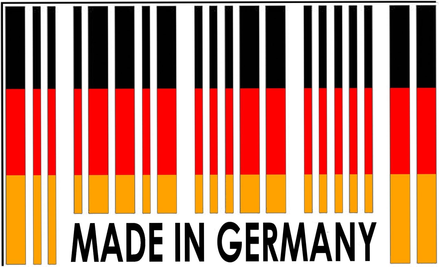 Made In Germany Bar code Sticker / Vinyl / Decal (Pack of 3)