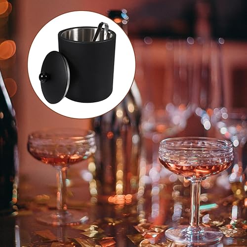 Miniatura 2 de DOITOOL Cubo de hielo de acero inoxidable con aislamiento de doble pared, cubo de hielo para botella de cerveza, enfriador de bebidas para fiestas,