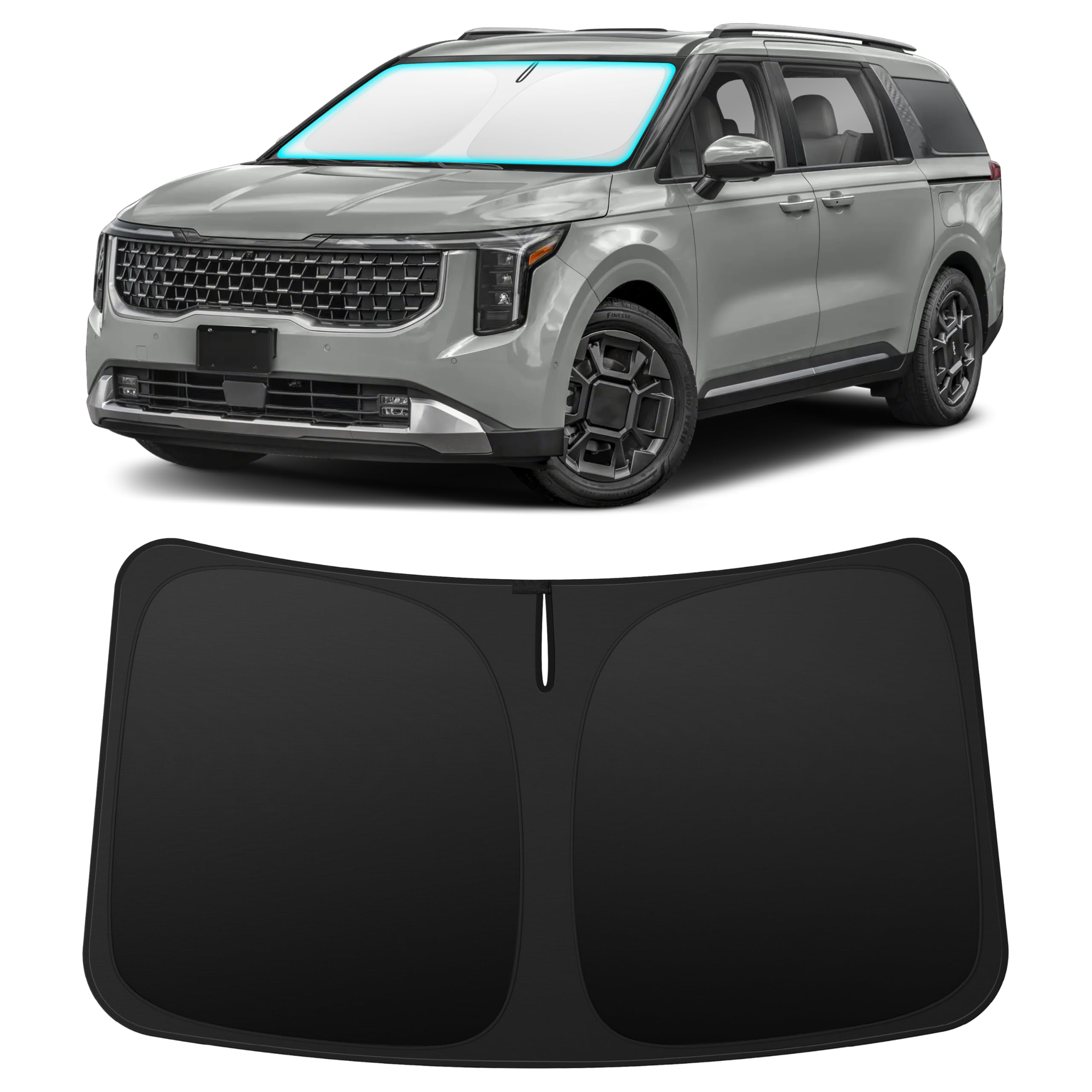 INSAUTO Custom Fit Windshield Sun Shade for Kia Carnival 2022-2027