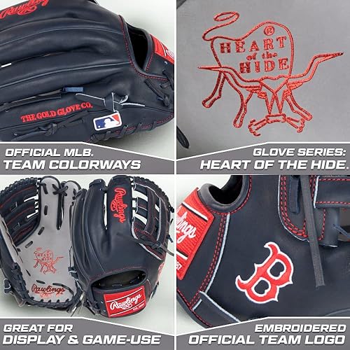 Miniatura 6 de Rawlings  Guante de béisbol con logotipo del equipo de la MLB del Heart of The Hide  Todas las opciones de equipo de la MLB disponibles