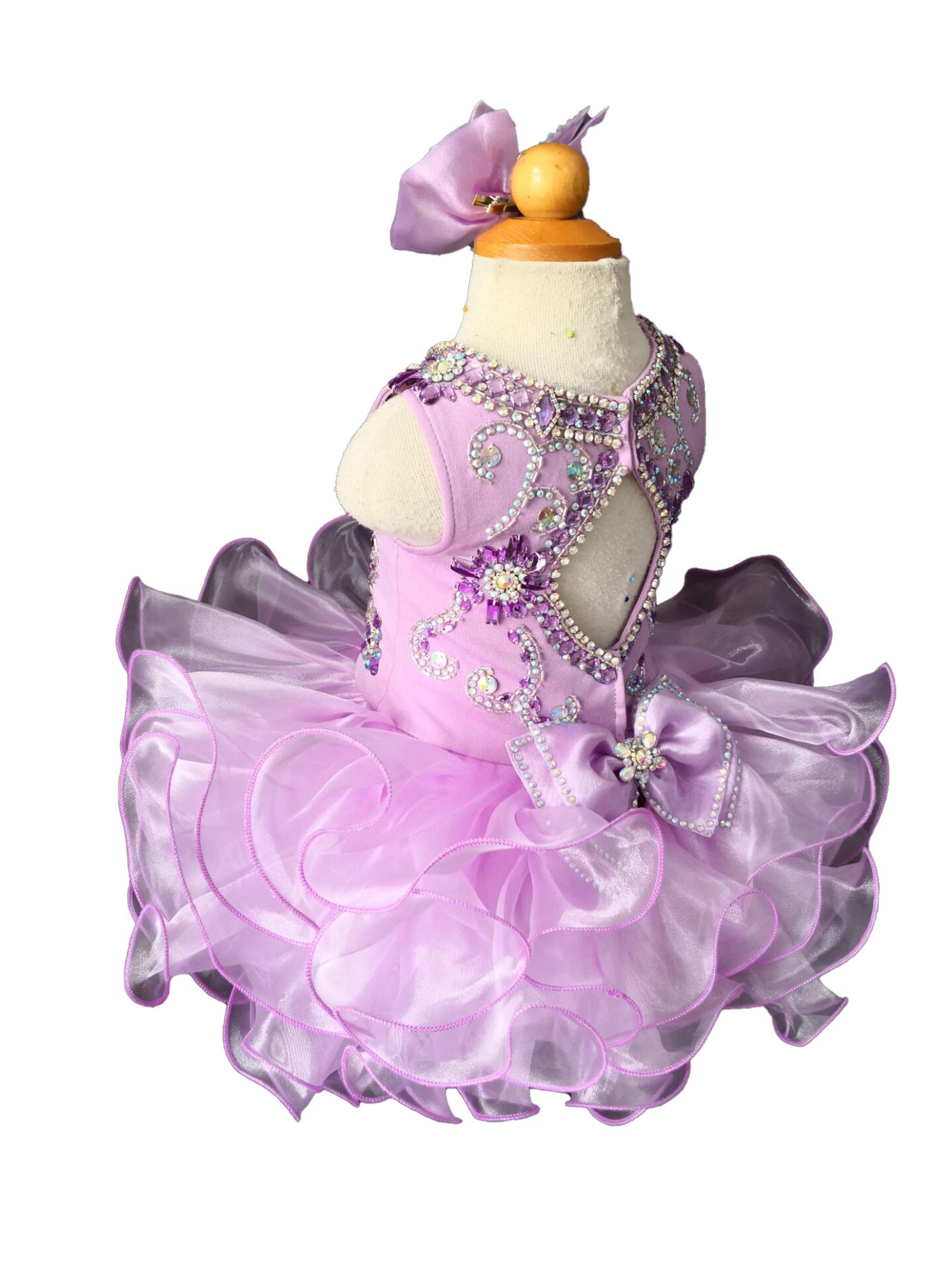 Jenniferwu Vestido Bebé Niñas Moderna/Ajustada - Morado - 12 -18 Meses