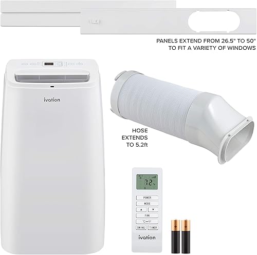 Miniatura 3 de Ivation Kit de ventana de repuesto para manguera IVAPACWIFI para IVAPACWIFI8K, IVAPACWIFI10K, IVAPACWIFI12K e IVAPACWIFI13K Wi-Fi Aire acondicionado