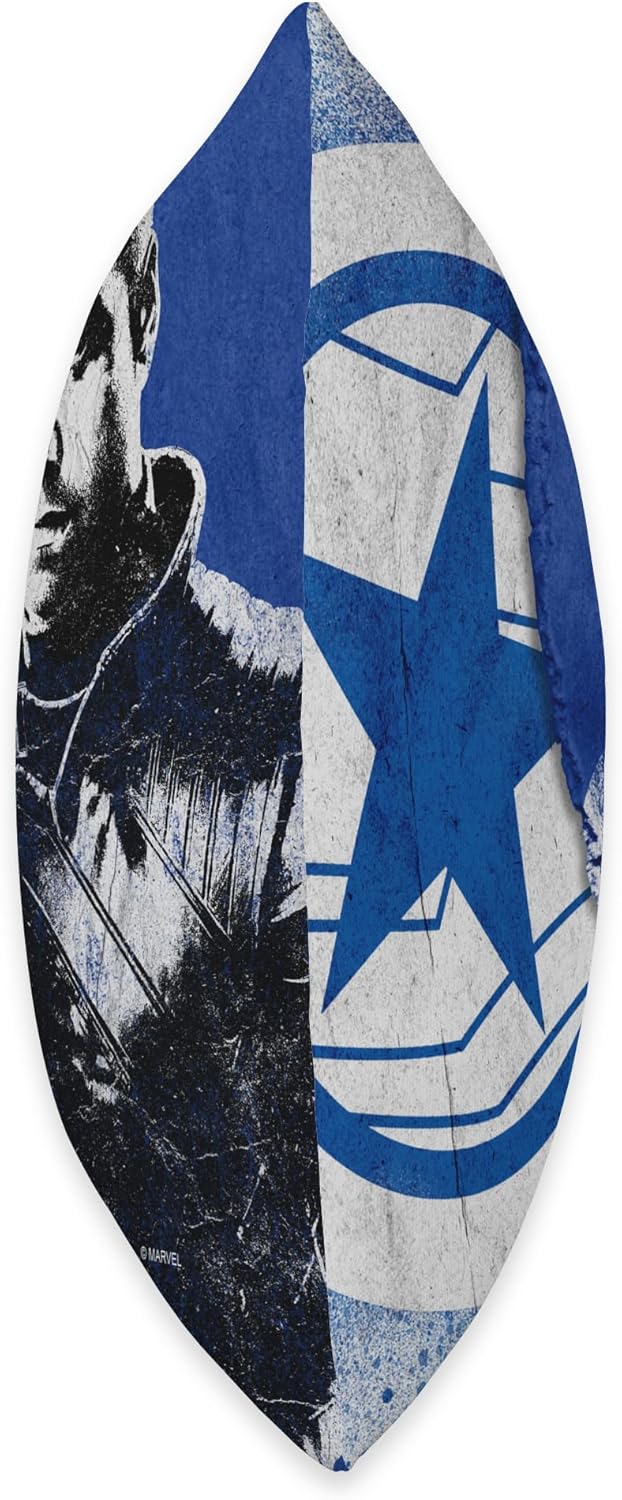 Marvel The Falcon and The Winter Soldier Bucky Barnes Blue Throw Pillow