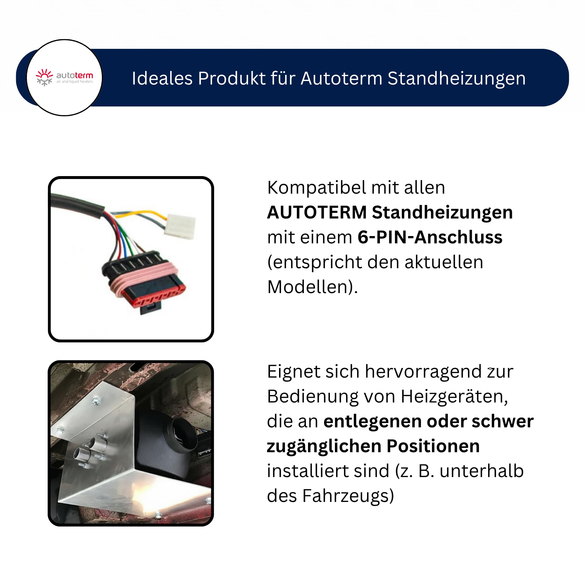 Autoterm Bedienteilkabel 7m 6-polig - längeres Kabel für Bedienpanel Regler Display – passend für Diesel-Standheizung Air 2D 4D 9D