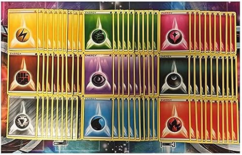 Pokemon Paquete energético básico de 90 tarjetas (10 de cada tipo)