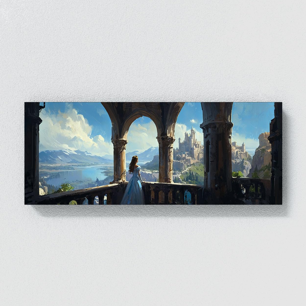 Sense Canvas Impression artistique sur toile de la princesse Royal Overlook 11 Décoration de la maison, affiche murale taille moyenne 30 x 12 / 3,8 cm