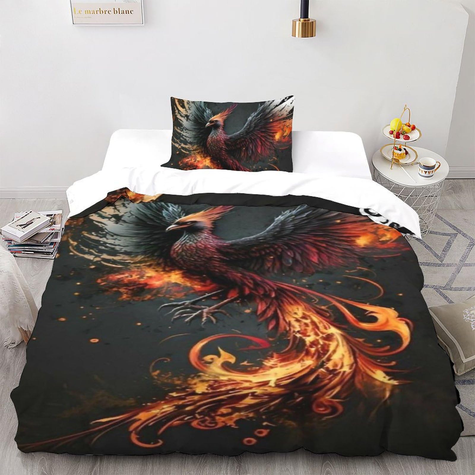 Housse de couette oiseaux 135x200 mythologie dynamic adulte