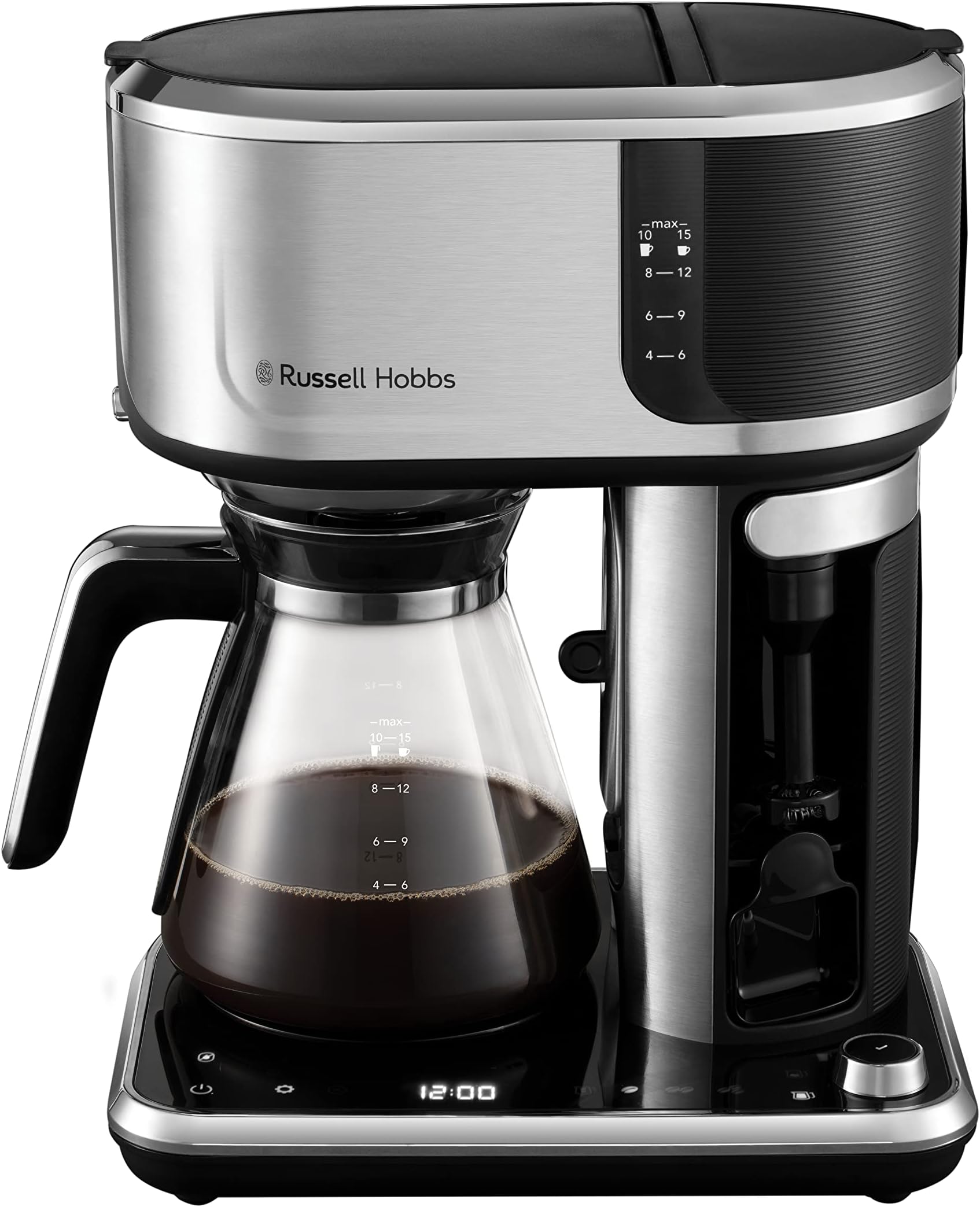 Russell Hobbs 23241 Grey Luna Filter Coffee Maker, 1000 W, 1.8 liters