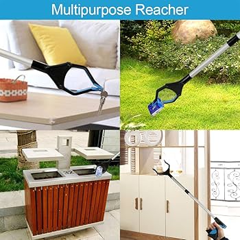 Reacher Grabber Tool 82cm Long Foldable Grab Tool For Elderly, Lightweight Extra Long Handy Trash Claw,Reaching Assist Tool For Pick Up Trash,Litter Picker,Arm Extension Save Your Back