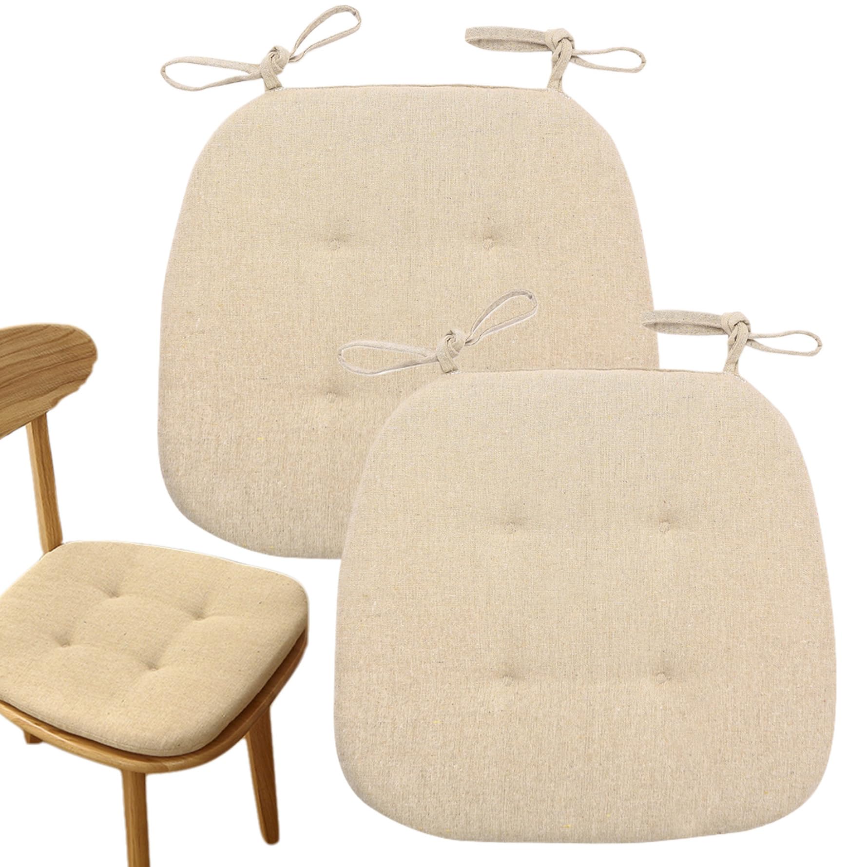 Coussin de Chaise Salle à Manger Fini les Sièges Glissants et Durs Lot de 2 Confortables