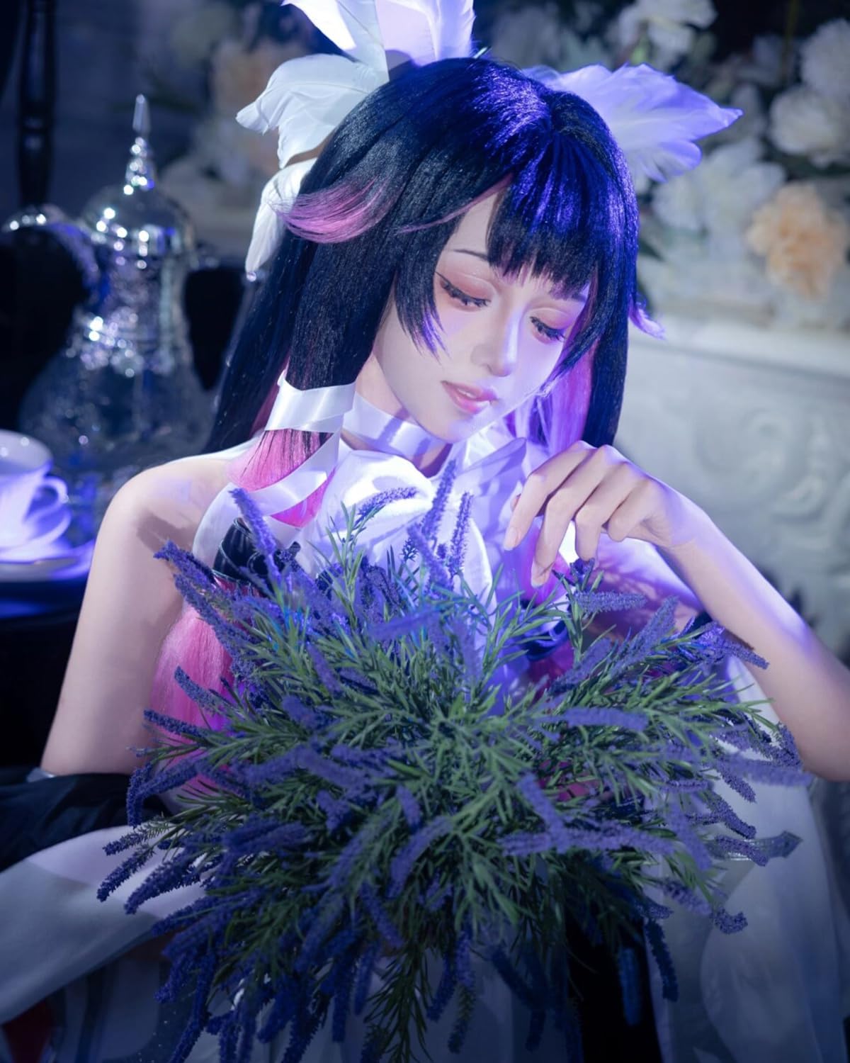 Amazon.co.jp: [神併良品] コロンビアーナ コスプレ ウィッグ付き 原神
