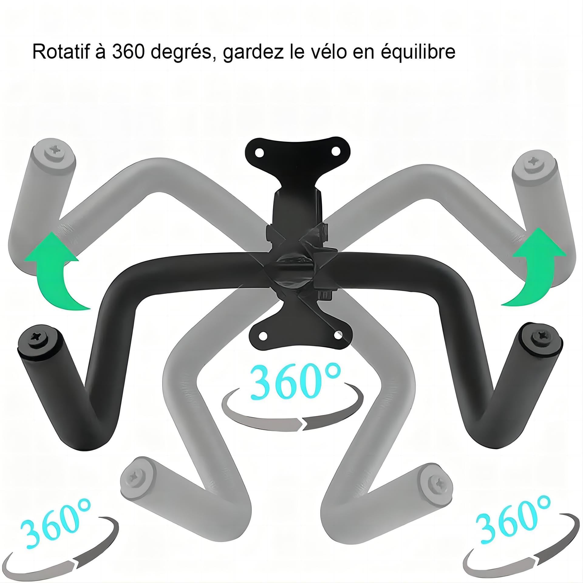 Mimoke Wall Mount for Bicycle Bicycle Holder Angle Width