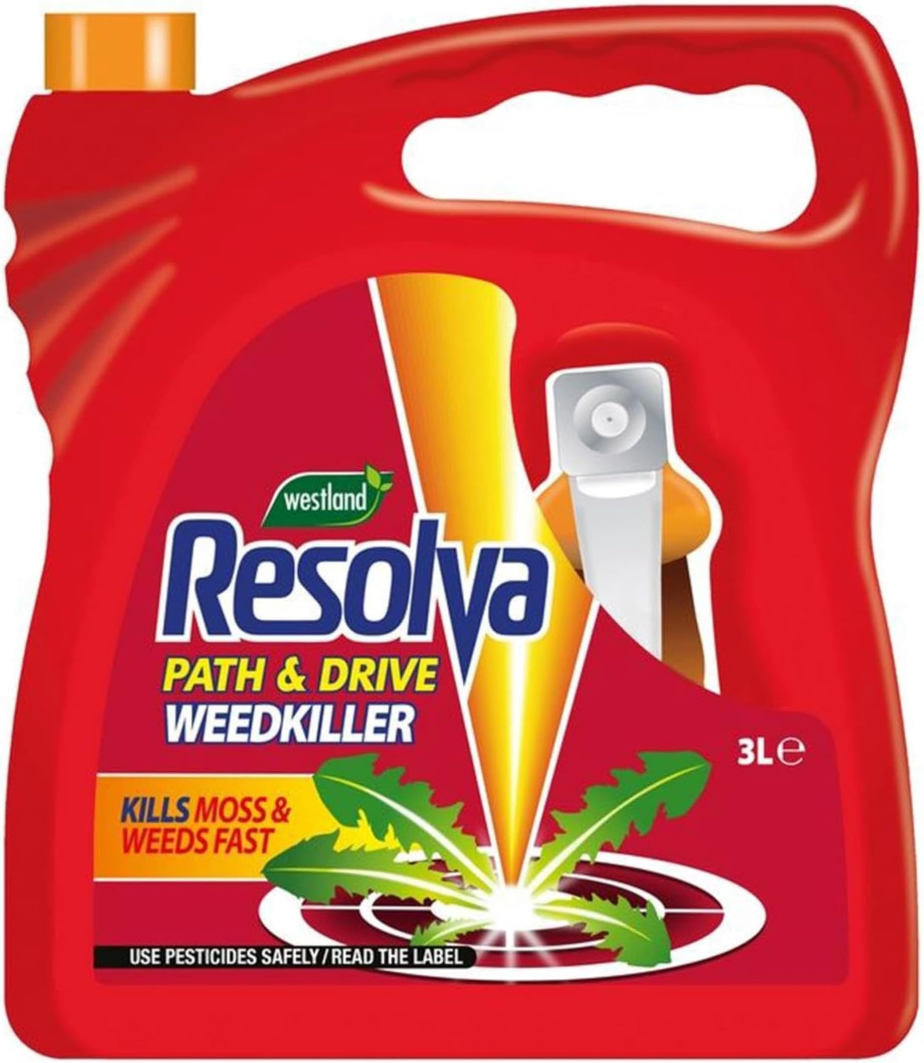 Resolva 20300516 Path & Drive Ready to Use Weed Killer 3L, Natural