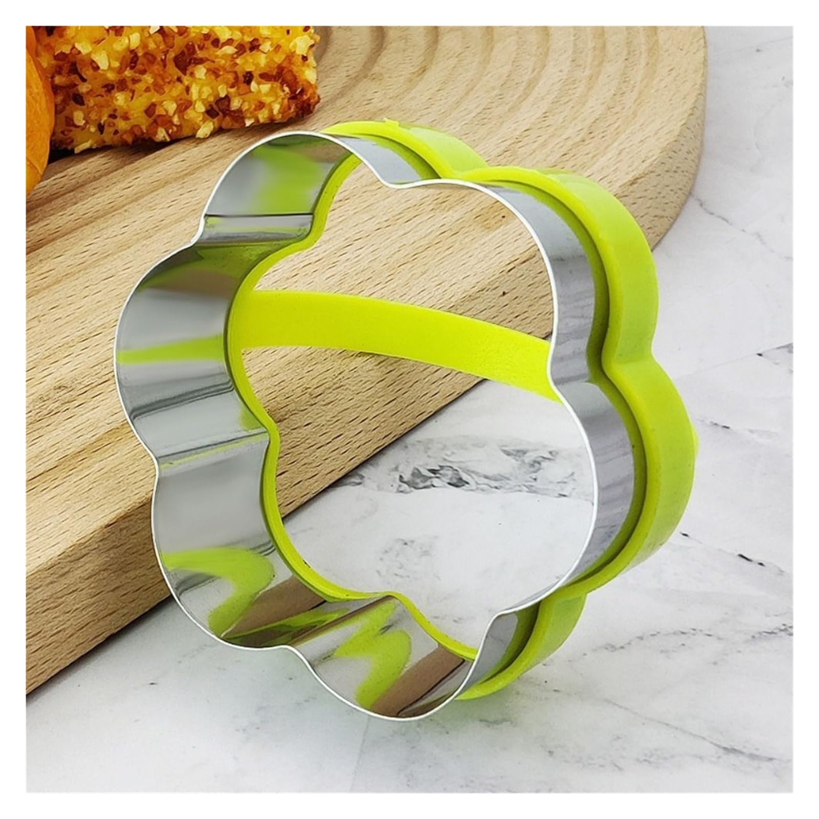 Emporte-pièces circulaires en forme d'étoile et de prune, en acier inoxydable, moules à biscuits, outils de cuisson, accessoires de cuisine, 3 pièces/ensemble(Heart-shaped)