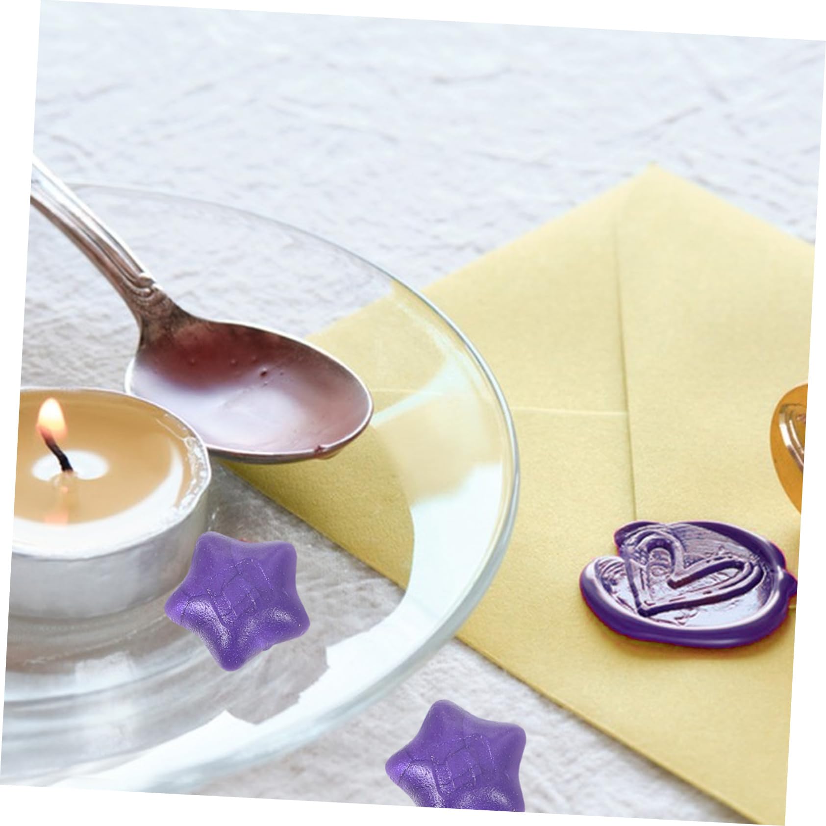NUOBESTY 360pièces Bouteille Perles De Cire à Cacheter Étoiles Vintage pour Invitations Et