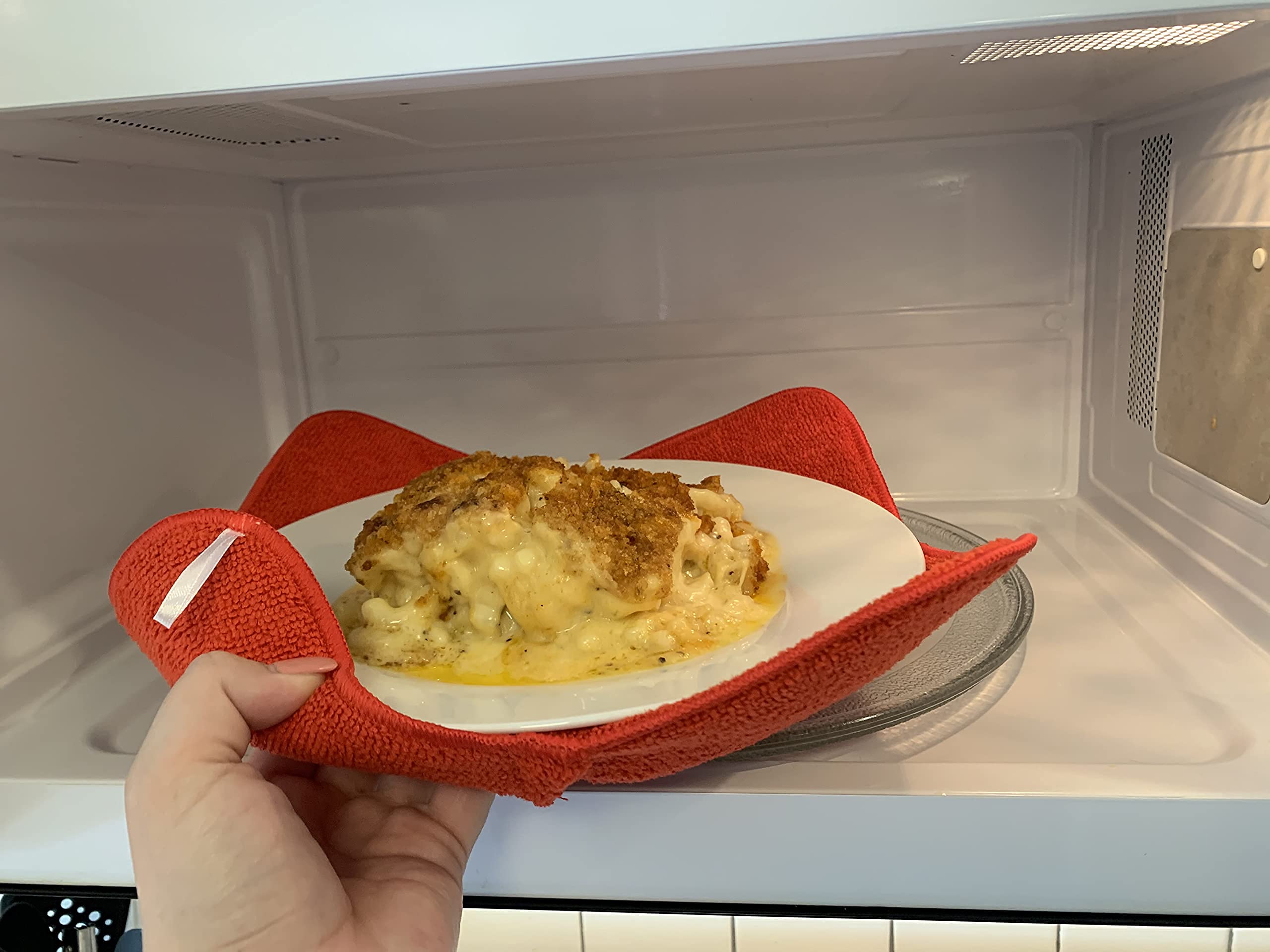 Kitchen Plate Hugger for Microwave| Hot Pads for Microwaves | Microwave Oven Mitt | Bowl Cozy | Food Huggers | Microwave Plate and Bowl Huggers | 2 Pack