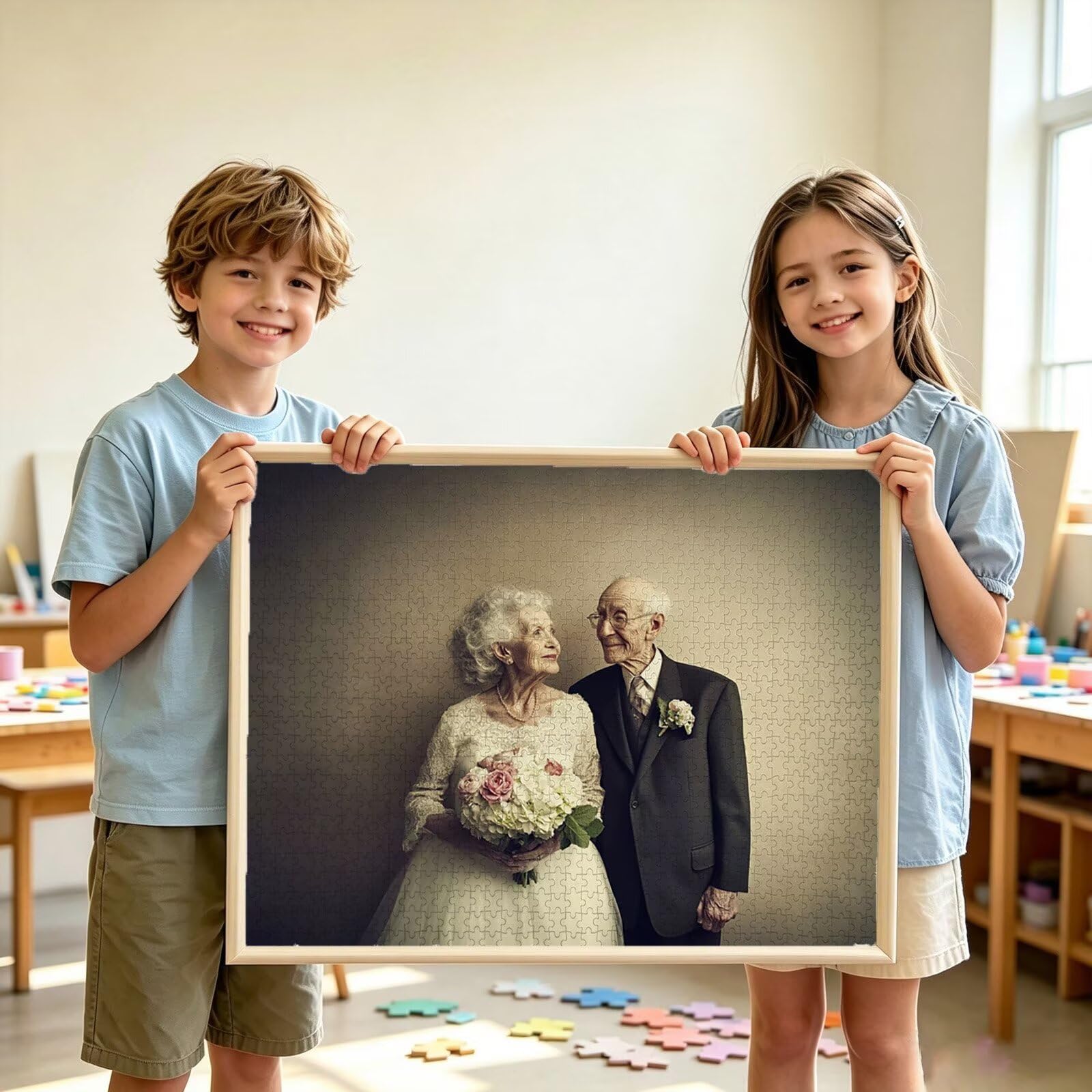 Puzzle Personalizzato con Foto e Testo 5000 Pezzi - Stampa in HD, W-4116