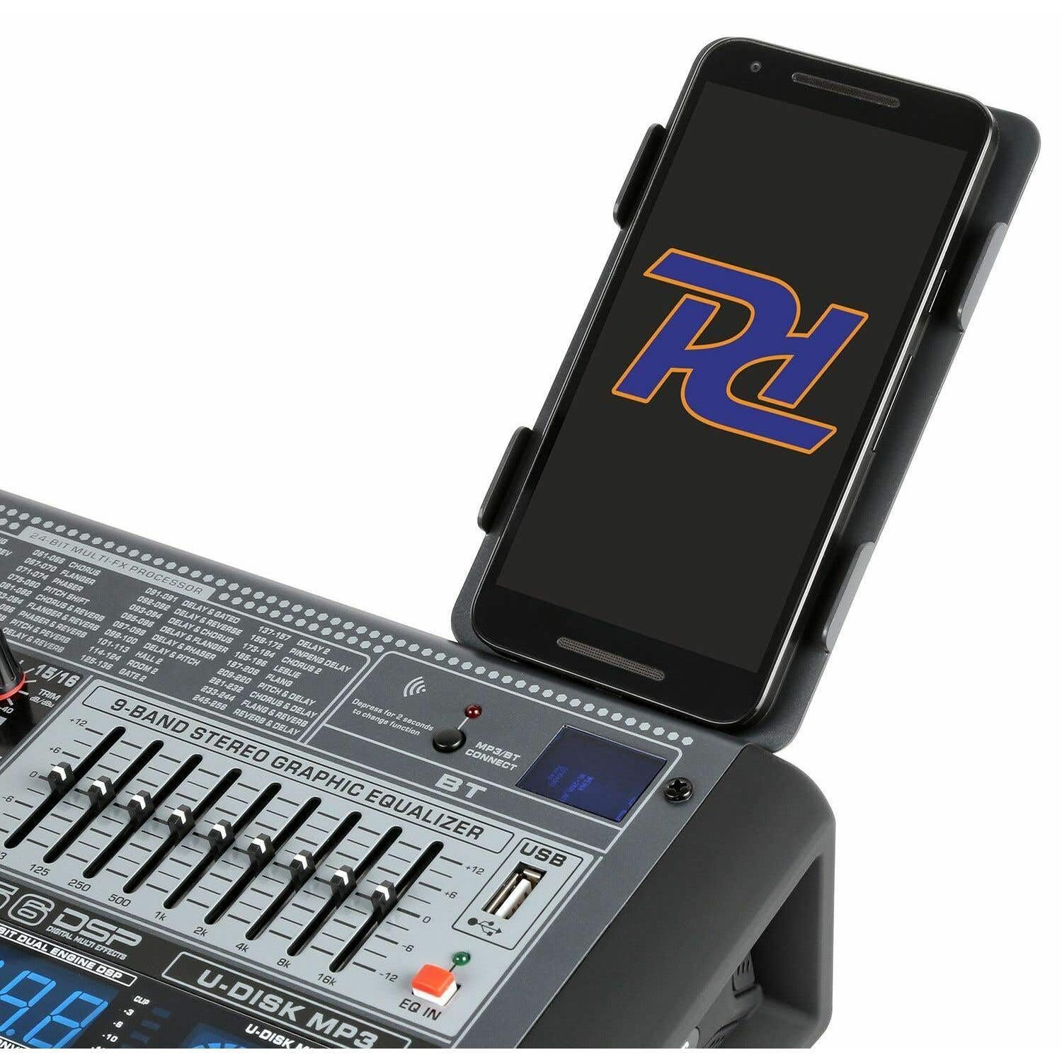 Power Dynamics PDM-S1204 12-Kanal-Mischpult mit MP3, DSP, USB und Bluetooth