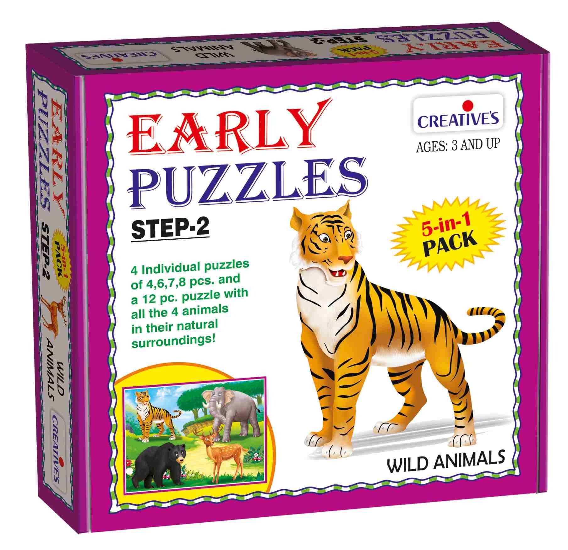 Creative Educational Aids P. Kids - Early Puzzles Step 2 Wild Animals (B00U7GD6C6) Amazon Price History, Amazon Price Tracker