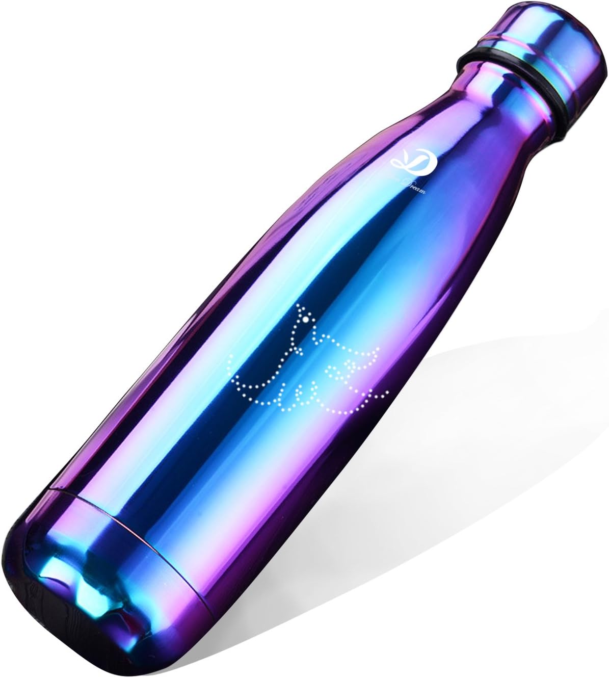 YIFAN DREAM Stainless Steel Water Bottle 500ml, Stainless Steel Vacuum Insulated Water Bottle Double-walled for Running, Camping, Cycling, Driving, traveling, Perfect Water Bottle, 500ml/17 oz