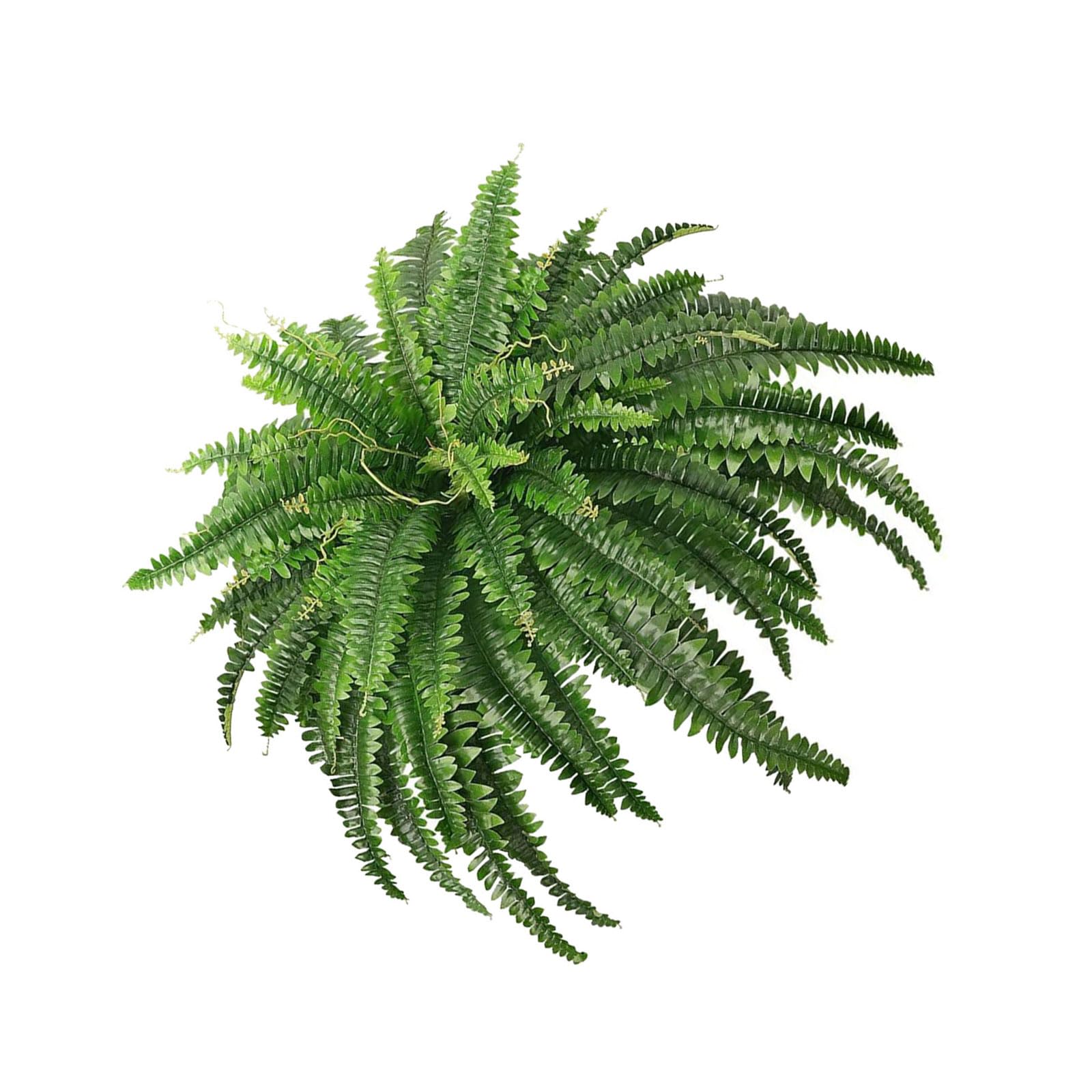 Oxxggkao Beautiful Artificial Green Fern Leaves Arrangement Realistic Plant for Shelf Desktop or Wall Mounted Decoration Plant Wall Arrangement