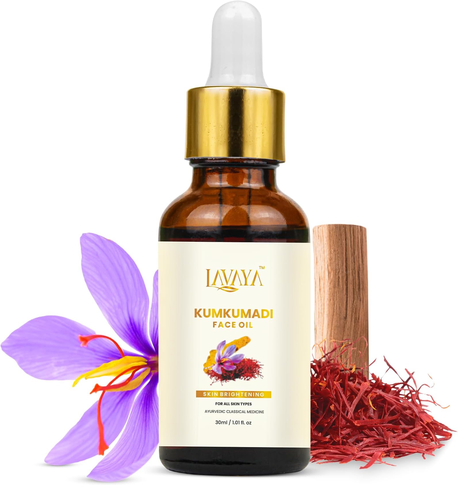 Naturals Kumkumadi Tailam – Skin Brightening & Radiance Face Oil for Glowing Skin, Dull Skin Repair, Dark Spots, and Anti-Aging – Natural Ayurvedic Beauty Oil – 30 ml
