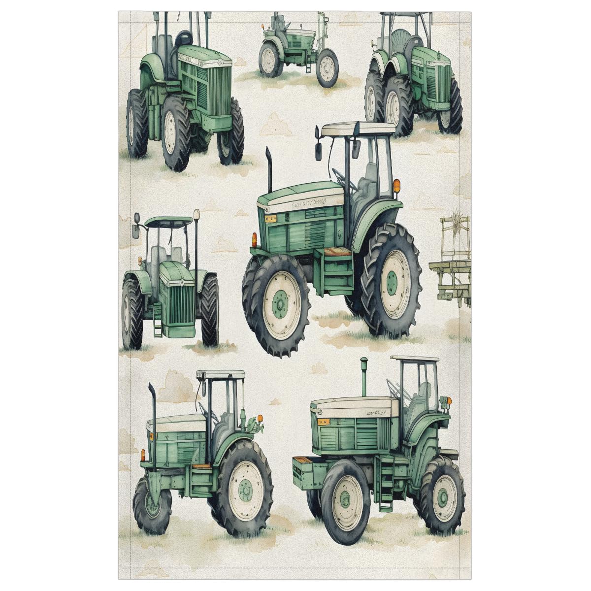 Sabokido Tractor Truck Kitchen Towels Set of 2 Absorbent Drying Dish Towels Tea Towels Bar Towels Decoration Hand Towels for Home Bathroom Restaurants