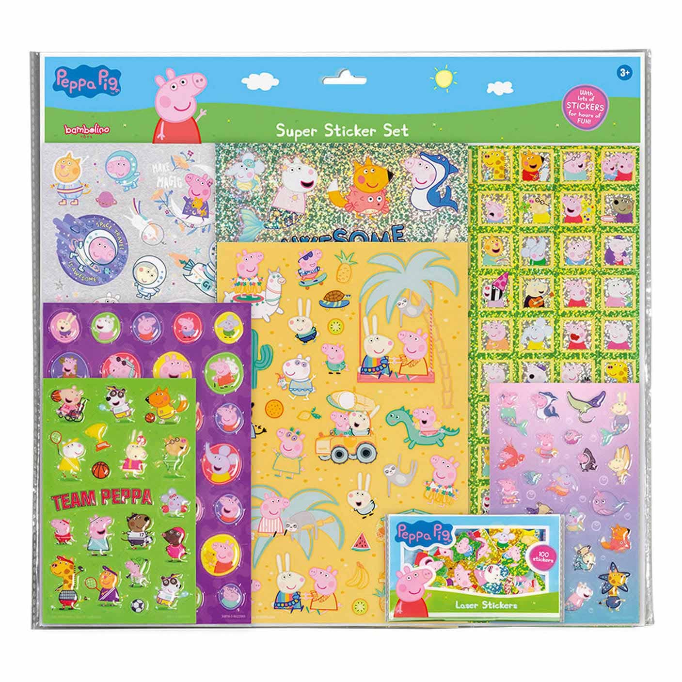 Peppa Pig Super Sticker Set Suits Ages 3+