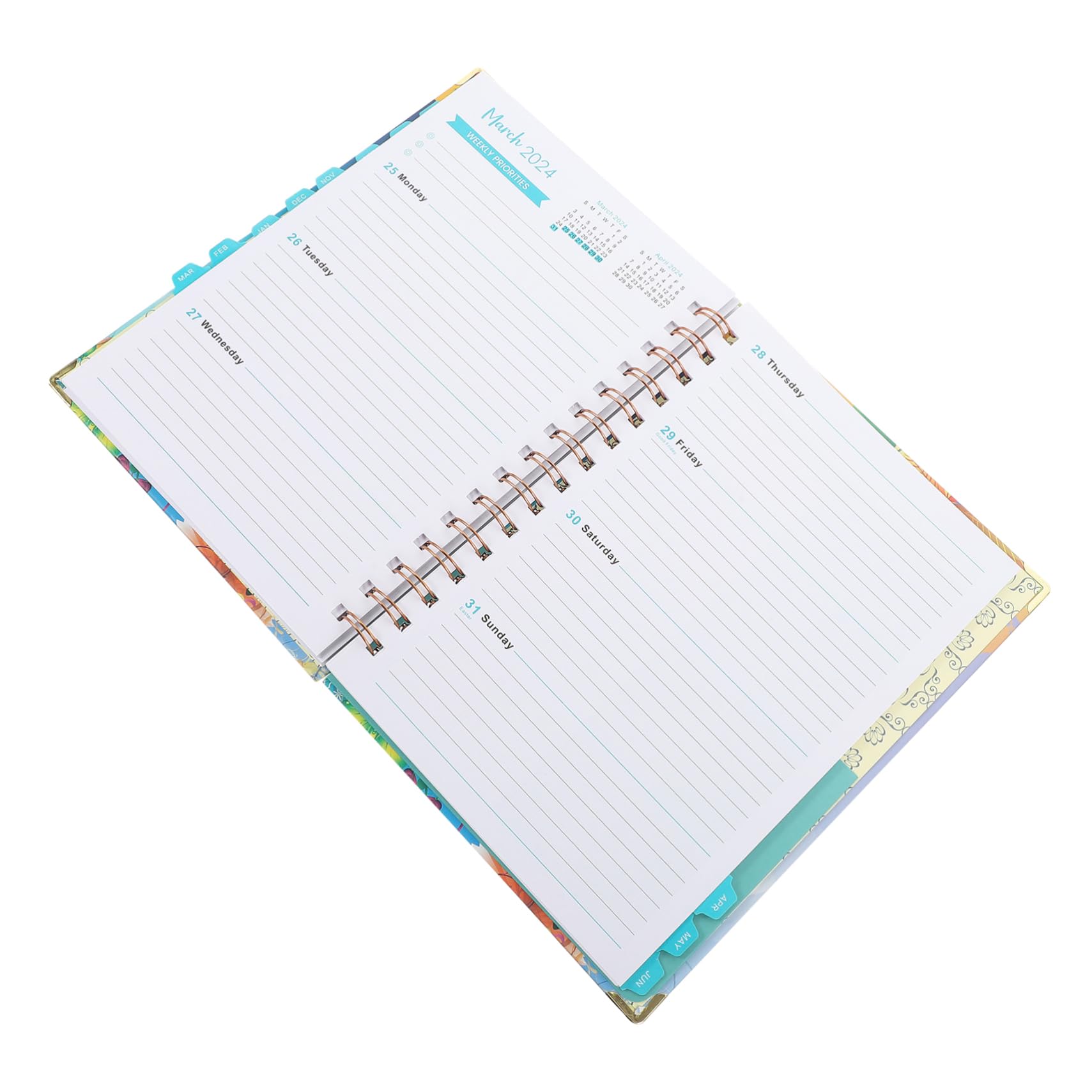 VILLCASE 5pezzi Agenda Settimanale Planner Accademico Per Programmazione Giornaliera Design e Scuola