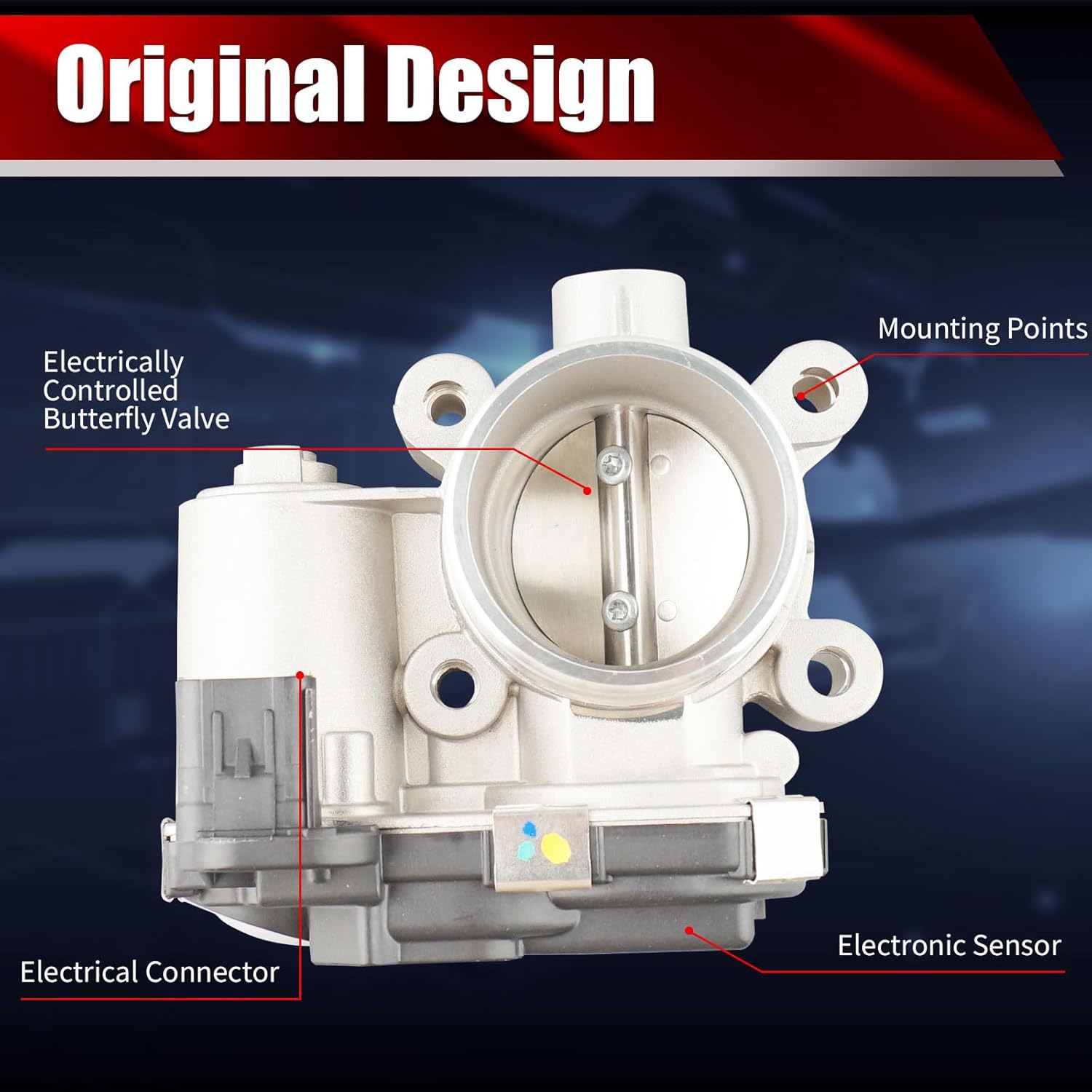 Electronic Throttle Body Assembly S20417 Compatible with Buick Encore 2016-2021 Chevrolet Cruze 2017-2019 Equinox 2018-2021 Malibu Trax GMC Terrain 1.4L 1.5L L4 Replaces 12671379 67-3053 TB1271
