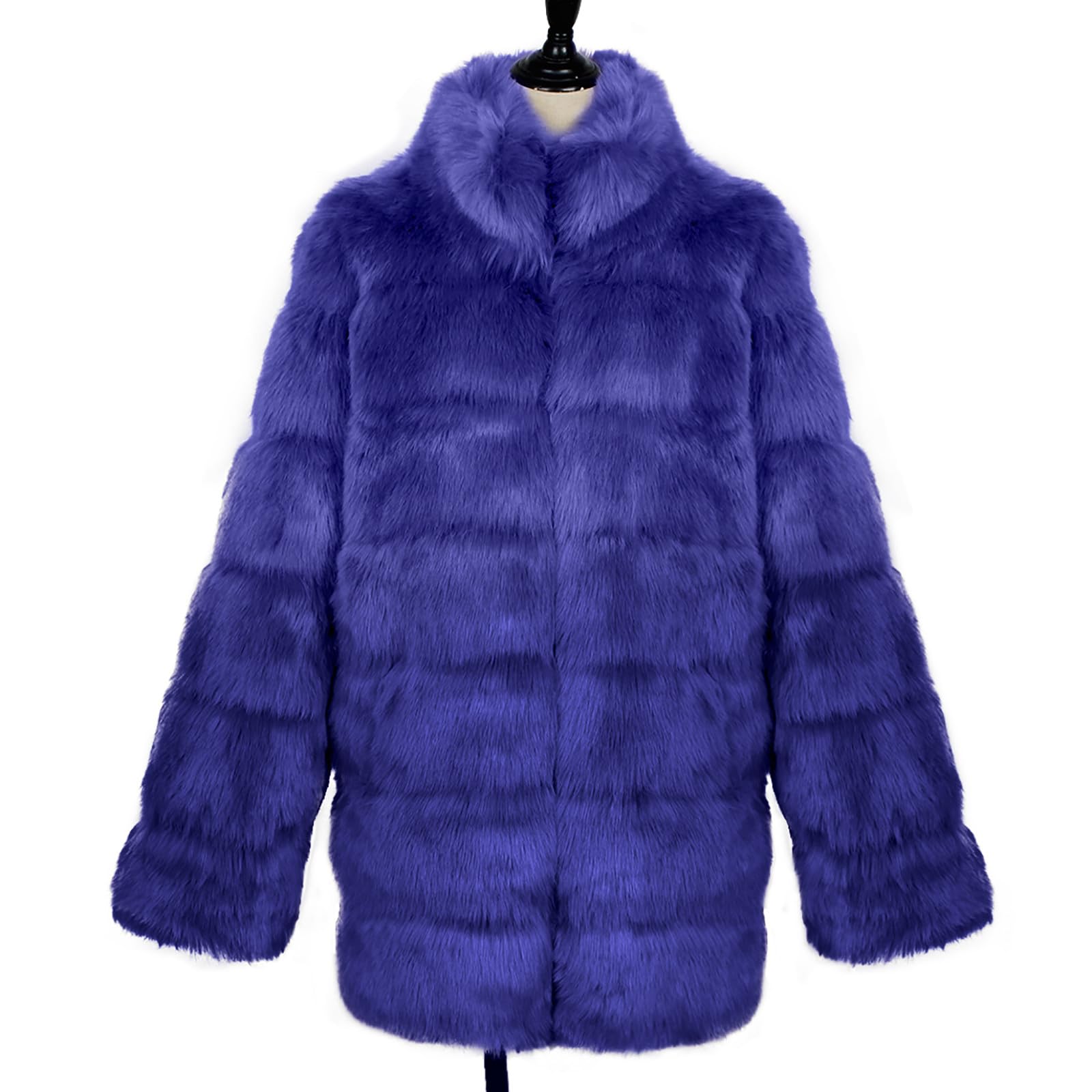 Pelzmantel Damen Felljacke Warm Kunstfell Jacke Kunstpelz Mantel Winter Winterjacke Kunstfellmantel Fleecejacke Kuscheljacke Flauschig Strickjacke Elegant Wintermantel Fellmantel Plüschjacke