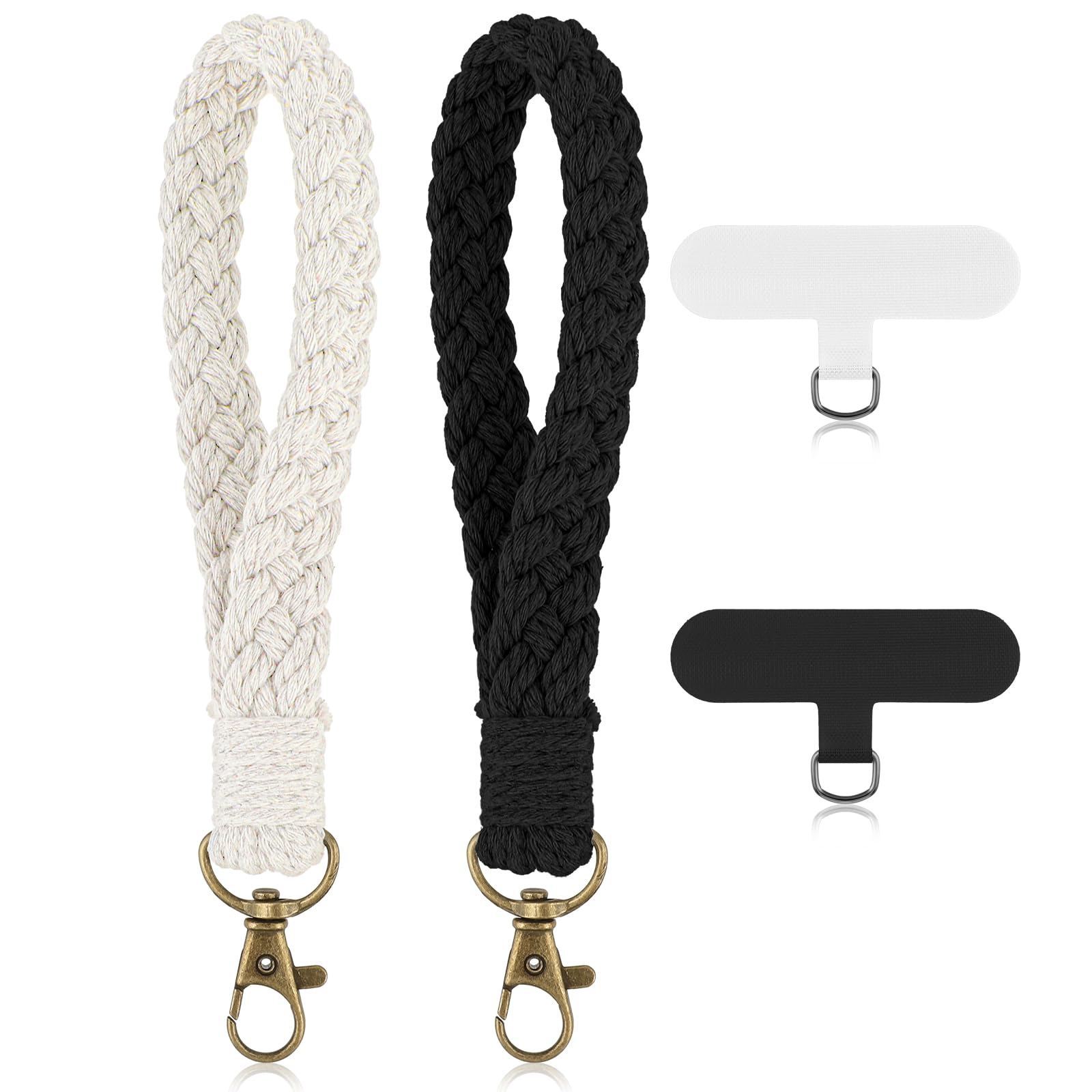 Mabor Phone Wrist Strap, 3 Pcs Cell Phone Lanyard With Tether Tab Keychain Wristlet Charm Anti Loss Phone Chain For Women Men C30