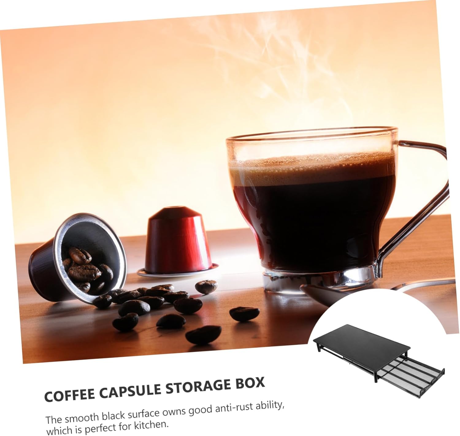 Type Coffee Capsule Storage Holder Organizer for Coffee Capsules Practical Storage Rack for Home Office Kitchen and Salon