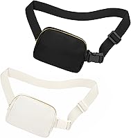 Vista 35 de Riñonera cruzada para mujeres y hombres, bolsa para cinturón para senderismo con correa ajustable, riñonera para correr, entrenamiento, deportes