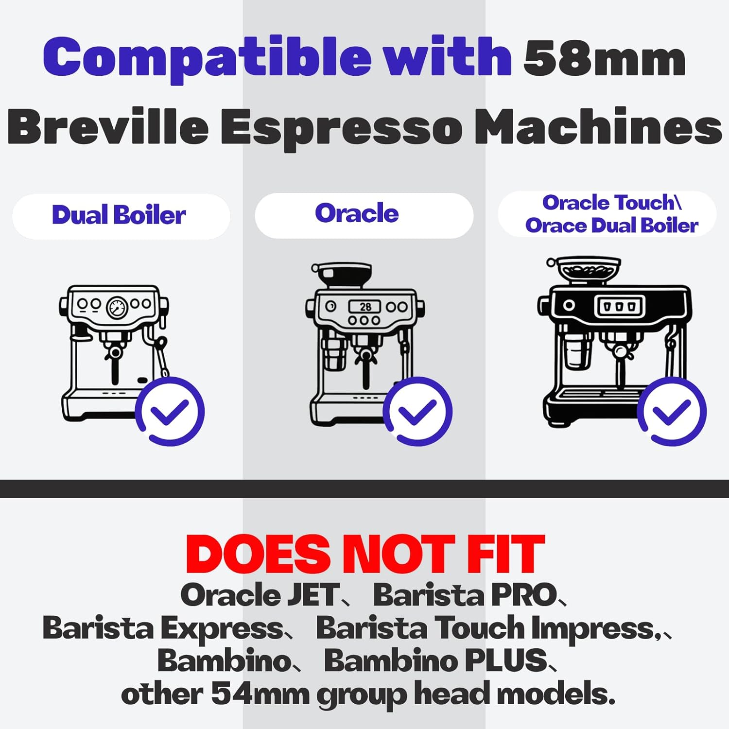 Precision Stainless Steel Precision Kit SP0023671 Compatible with Breville 58mm Double Boiler Sage,Oracle, Oracle Touch.Screen, Group Head Shower Holder, Silicone Gasket，Cleaning Disc and Seal Pick