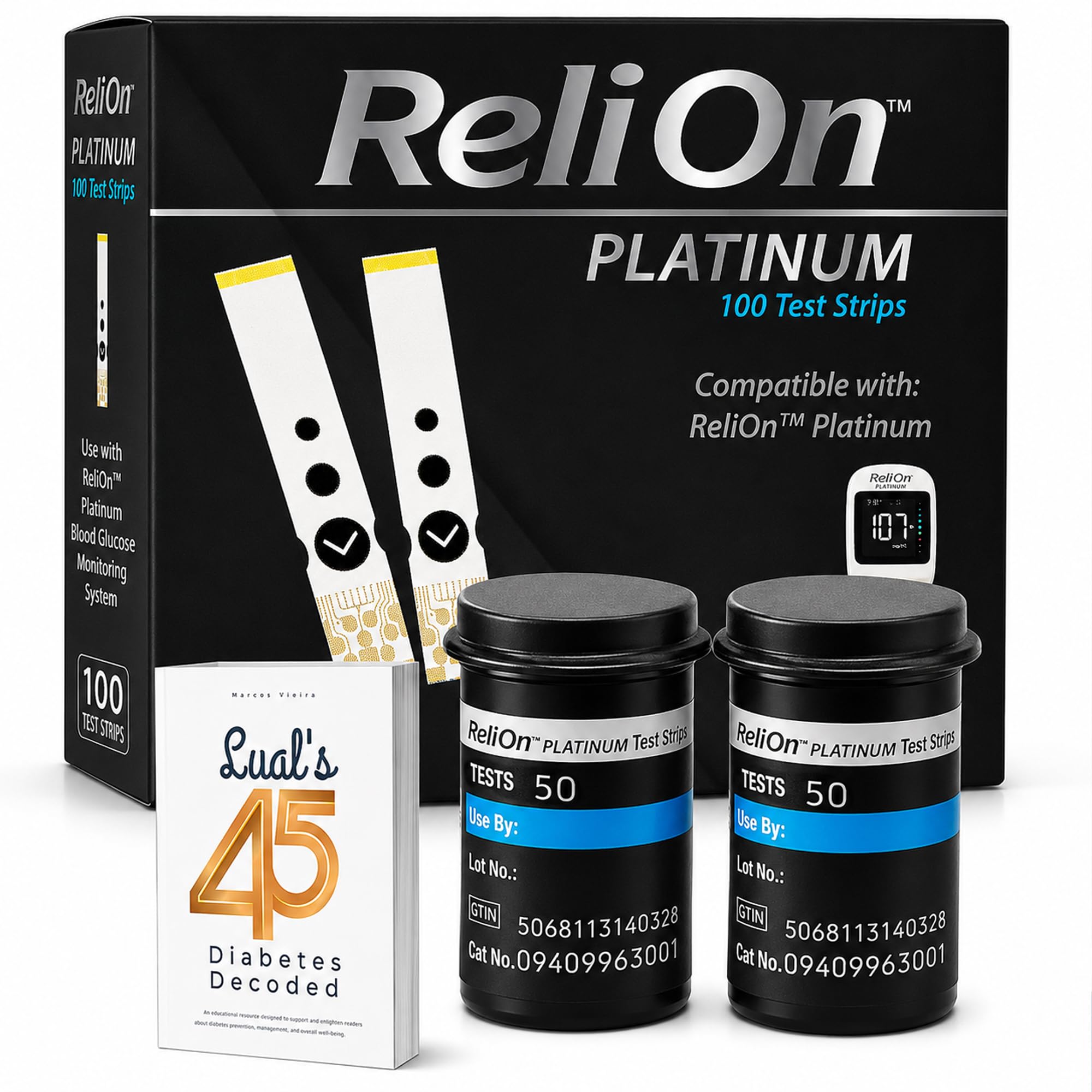 Platinum Test Strips - 100 Count for Diabetes -1