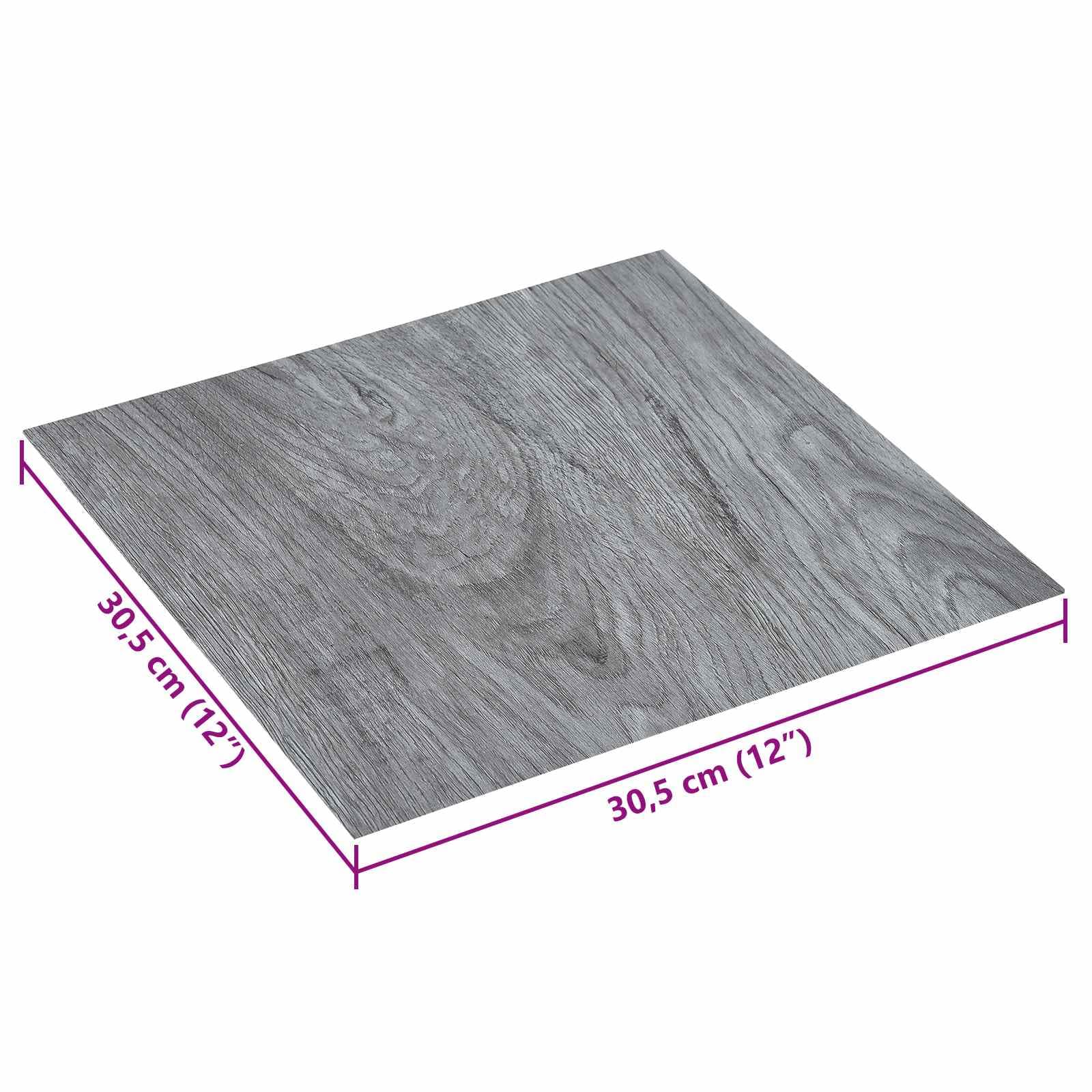 Lot de 20 planches de sol autocollantes en PVC - 30,5 x 30,5 cm - Aspect bois - Pour salon, chambre à coucher, cuisine - Antidérapantes - Facile d'entretien - Imperméables - Idéal pour la