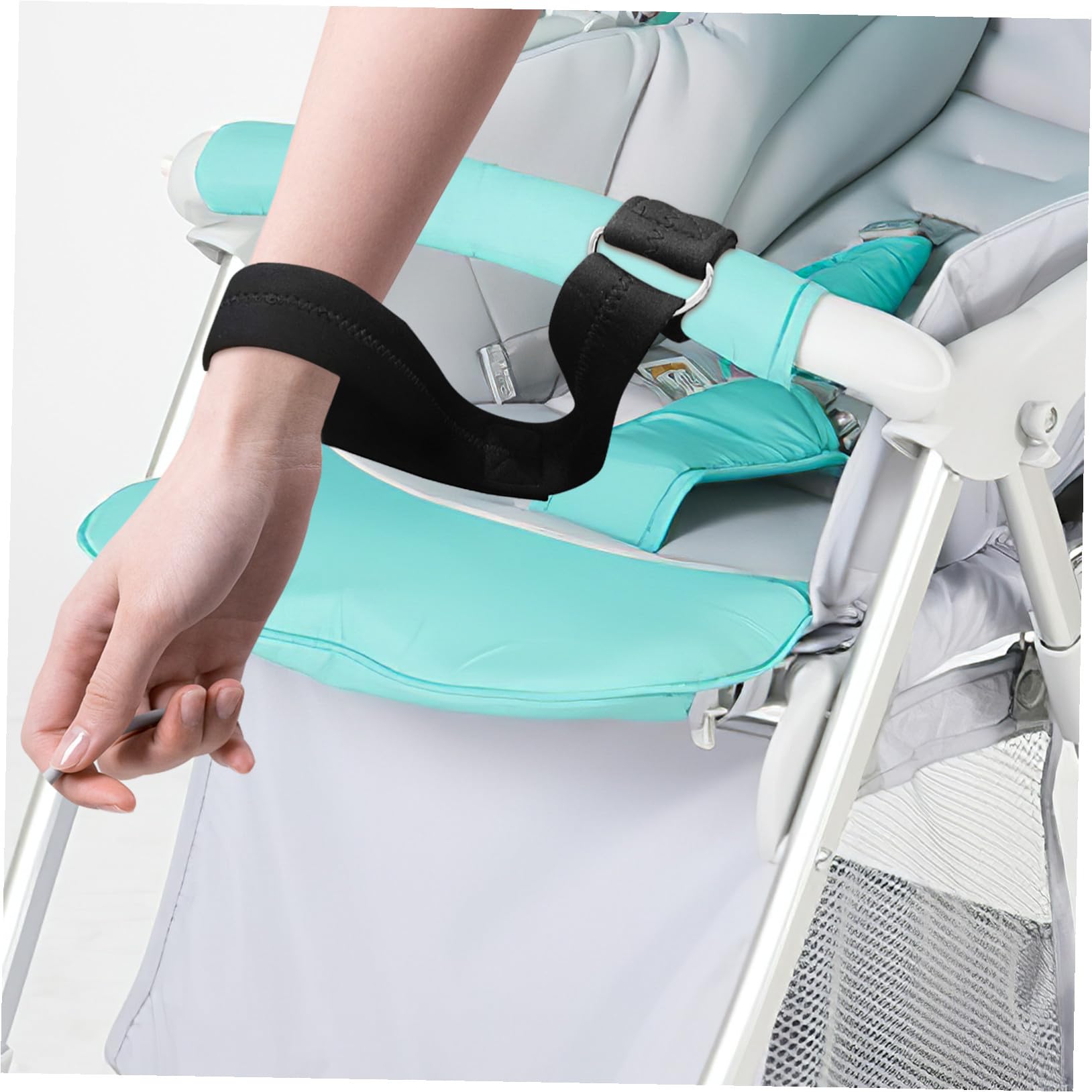 Bracelet de Sécurité pour Poussette Néoprène Antidérapant Sangle Poignet pour Poussette et Chariot de Chute pour Garçon Fille