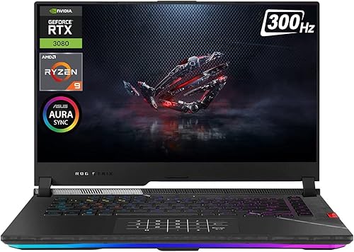 ASUS ROG Strix Scar 15 G533 - Computadora portátil para juegos, pantalla FHD de 300 Hz, AMD Ryzen 9 5900HX, NVIDIA RTX 3080, 64 GB de RAM, SSD de 2