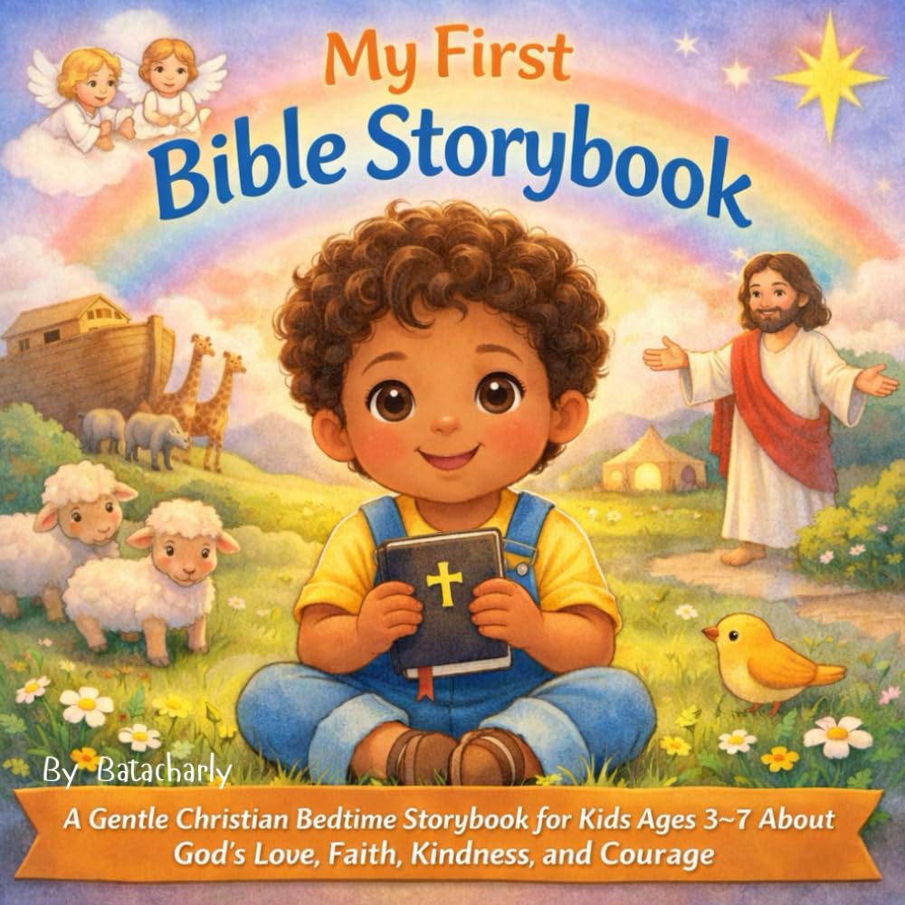 My First Bible Storybook: A Gentle Christian Bedtime Storybook for Kids Ages 3–7 About God’s Love, Faith, Kindness, and Courage