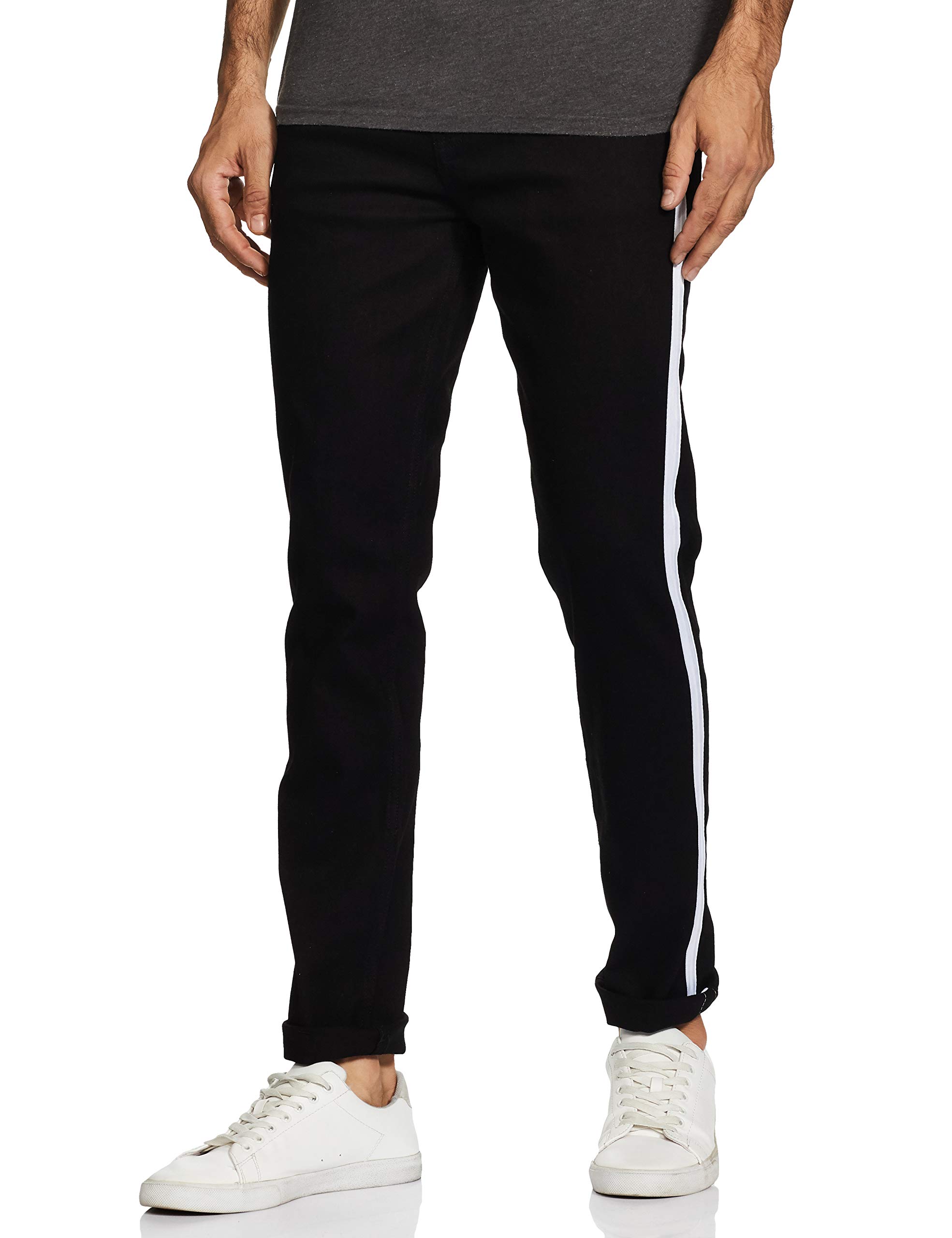 Campus Sutra Men's Slim Fit Jeans in neutral