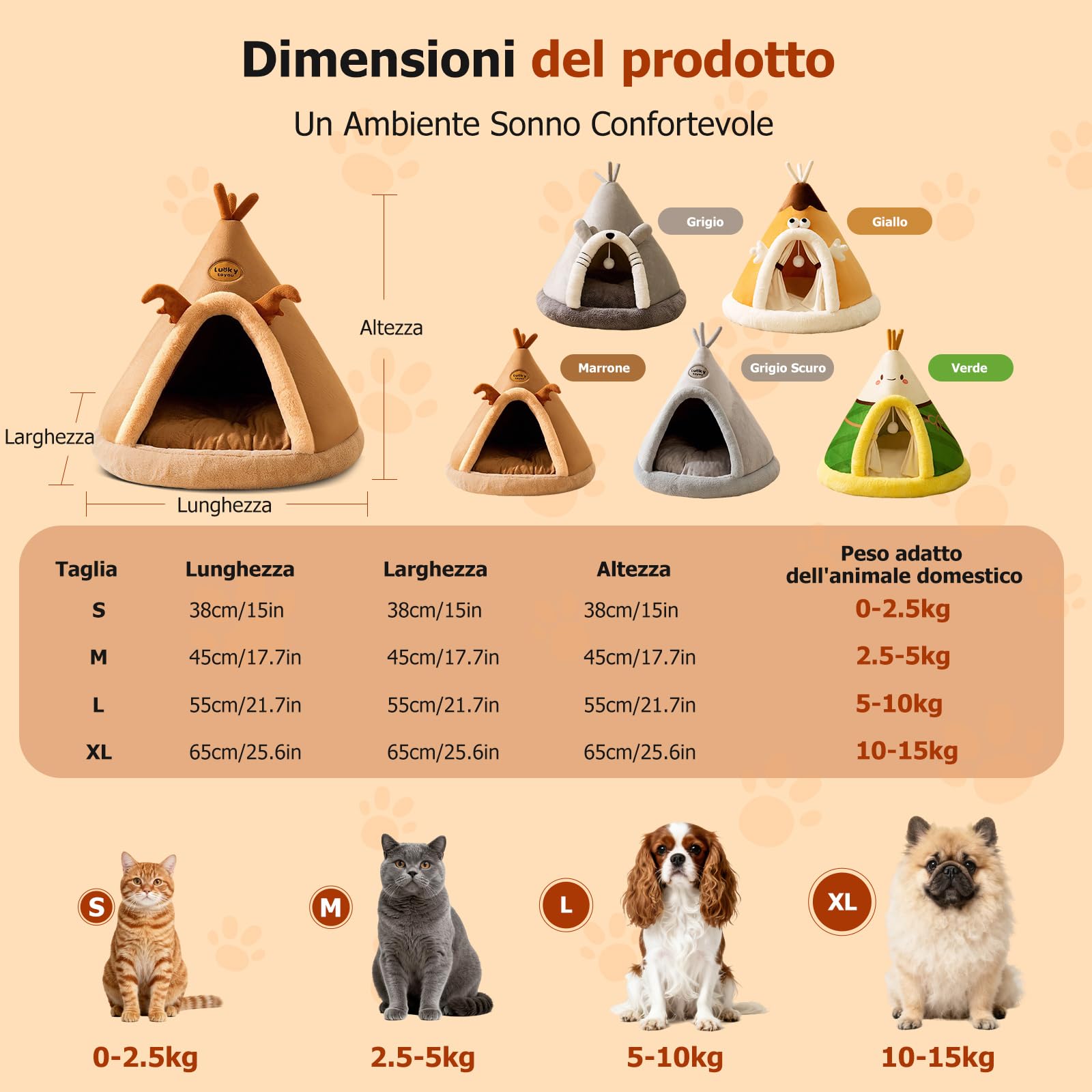 PETCUTE Cuccia per Gatti Semi-Chiusa,Super Morbido,Letto per Gatti con Giocattolo Sospeso e Cuscino Rimovibile Lavabile,Cuccia Gatto Chiusa Interno con Fondo Antiscivolo,XL